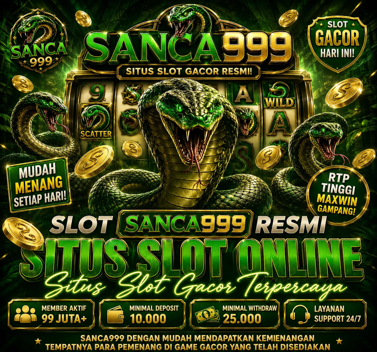 Thumbnail 1 of 3, Poster, SANCA999 - Taruhan Terbaik Hari Ini, Prediksi dan Pilihan Gratis 100% Terjamin designed and sold by SANCA999.